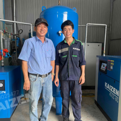 Máy nén khí trục vít 75HP-55Kw Kaizen
