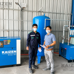 Máy nén khí trục vít 120hp 90kw KAIZEN