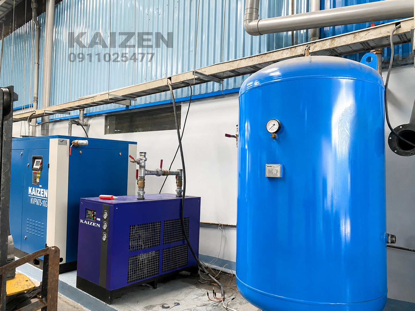 Máy nén khí trục vít 37kw 50hp KAIZEN