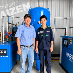 Máy nén khí trục vít 45kw 60hp KAIZEN